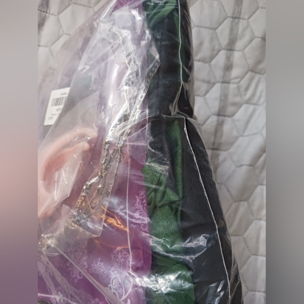 Funnlot Renaissance Medieval Fairy Elf Costume Dress, Elf Ears & Crown Sz Large - Picture 5 of 8